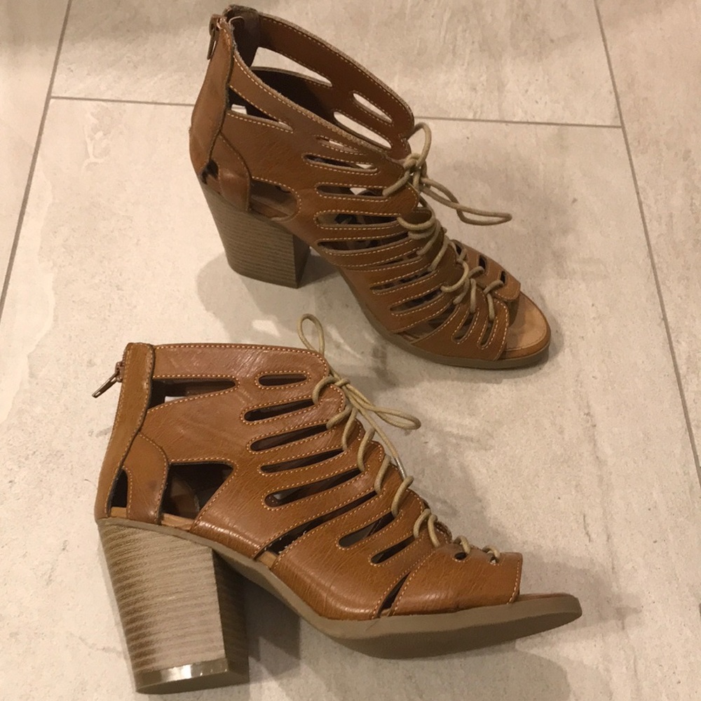 Gladiator style booties size 10